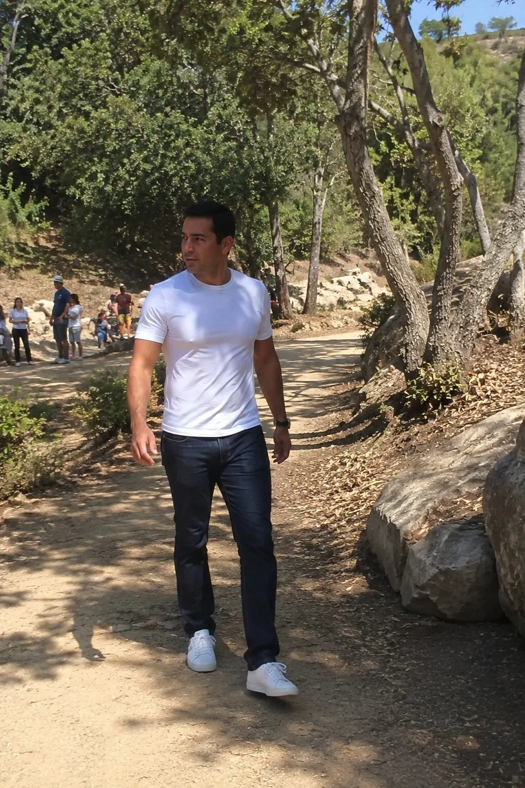 #17 - Casual Outdoor Look Tee Jeans Sneakers - Father's Day Outfit Ideas