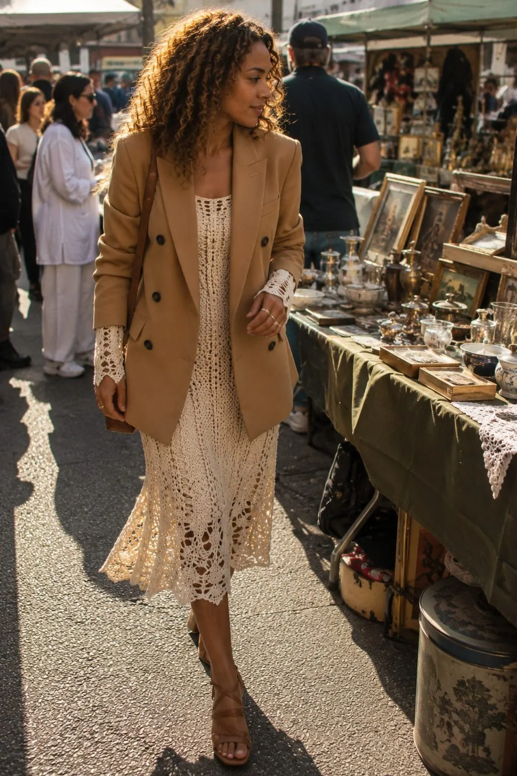 #15 - Crochet Details with a Power Blazer - Glamoratti Aesthetic Trends