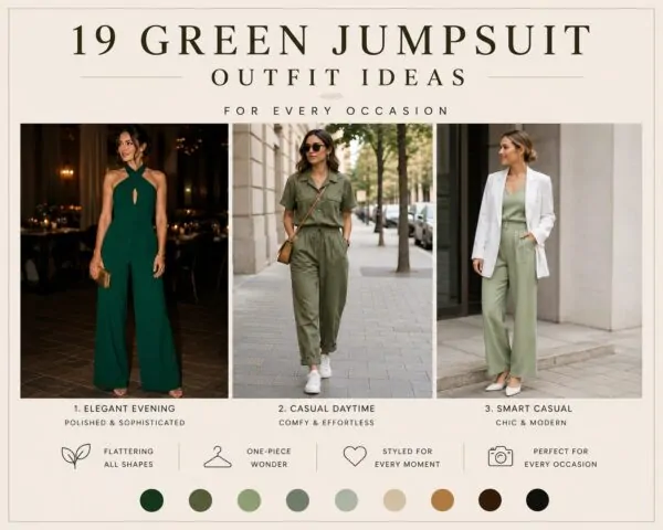 19 Green Jumpsuit Outfit Ideas for Every Occasion