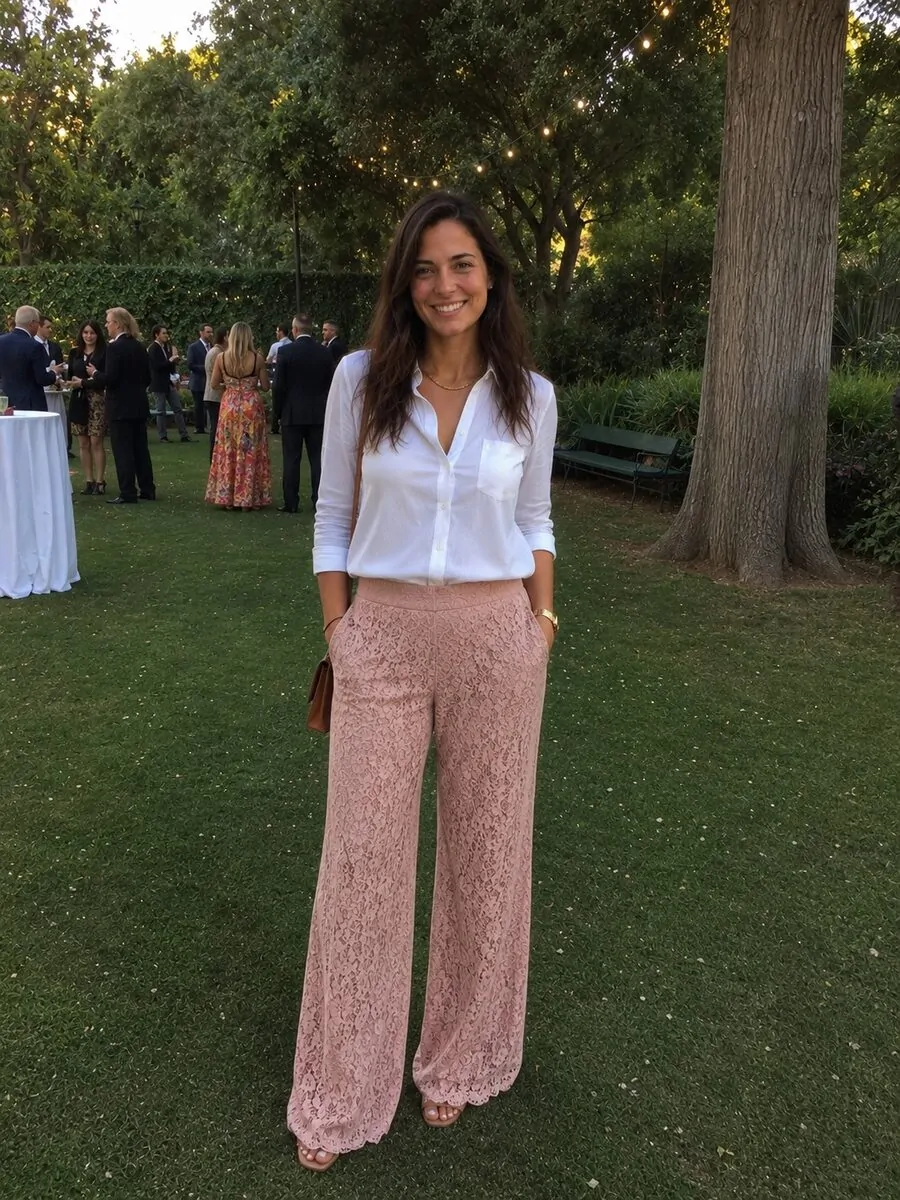 Lace Pants Outfits