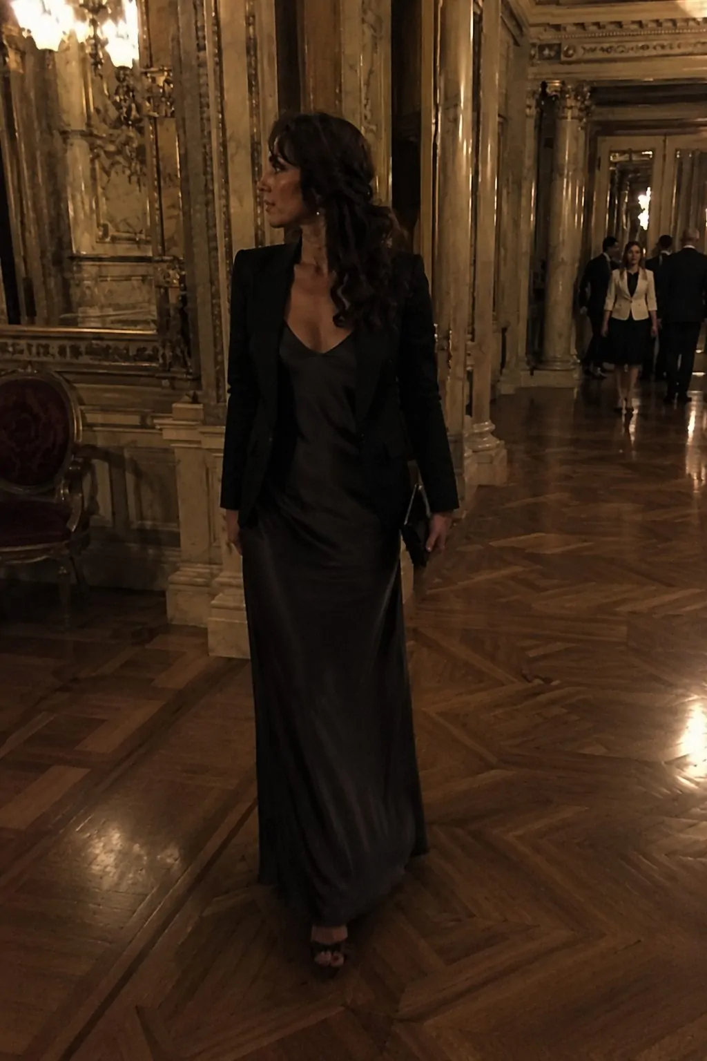 #3 - Silk Slip Dress with Tailored Blazer - What to Wear to an Opera