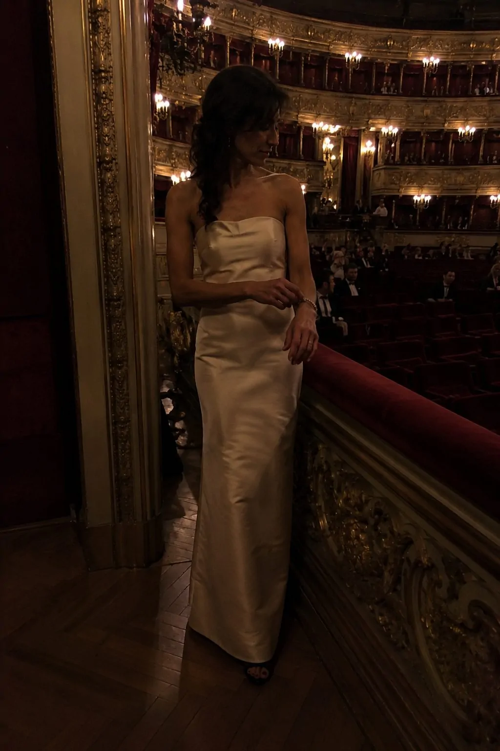 #5 - Strapless Column Gown - What to Wear to an Opera