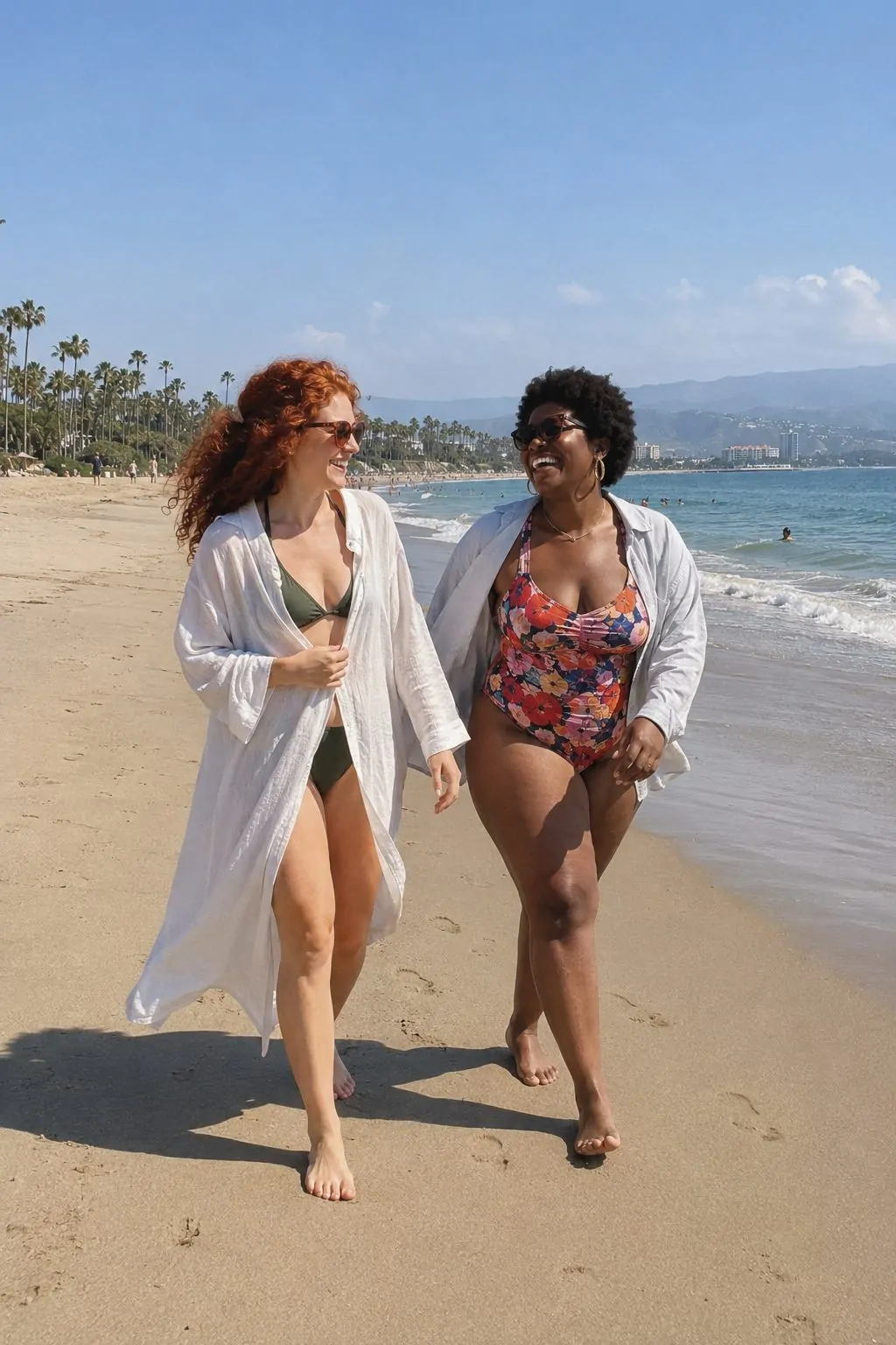 #9 - One-Piece Swimsuit and Linen Cover-Up (Beach Day) - Salty Granola Outfit Ideas