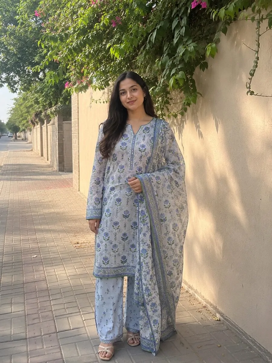cross stitch tulip shalwar 2