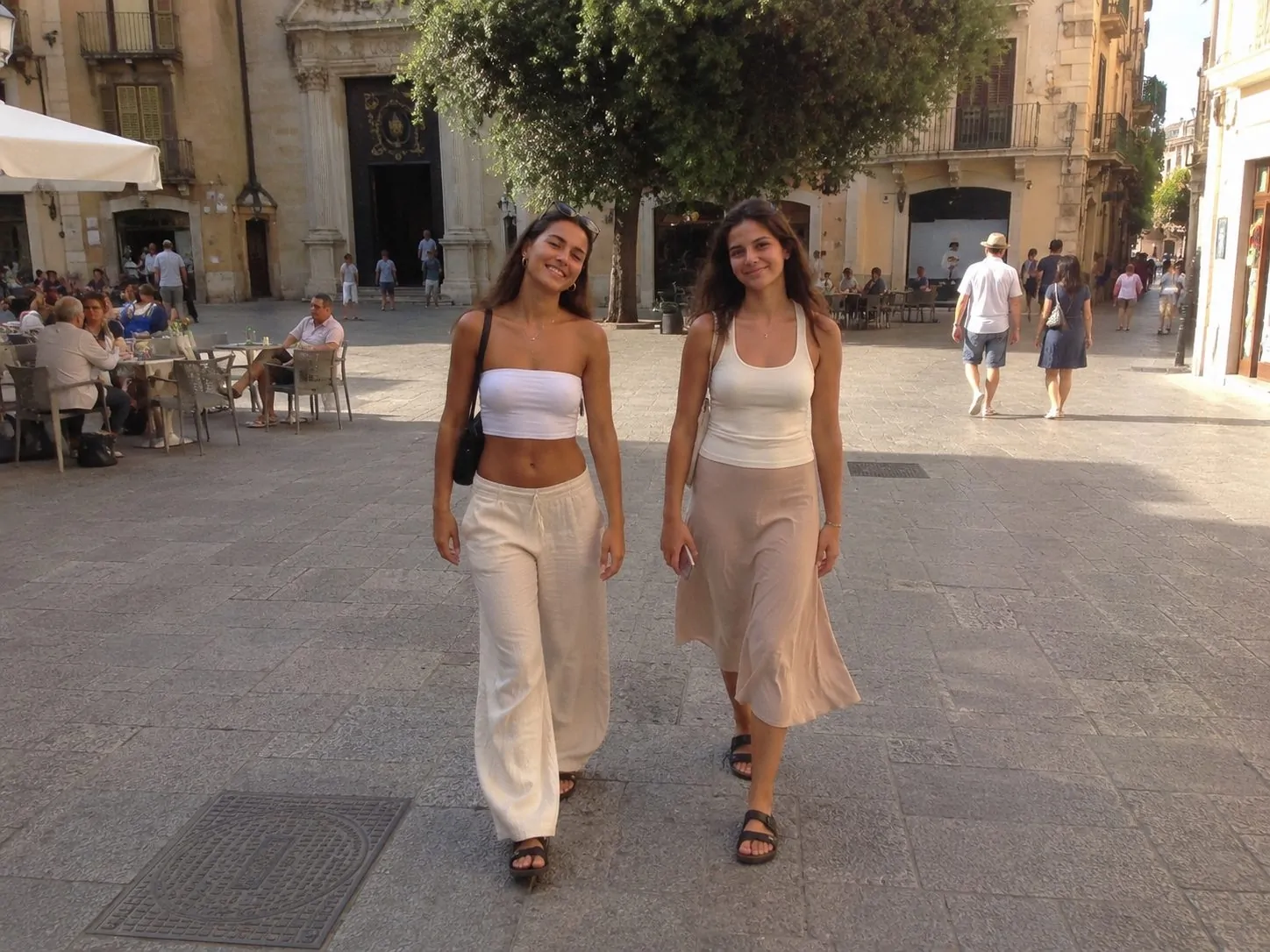Neutral color vacation outfit ideas for women