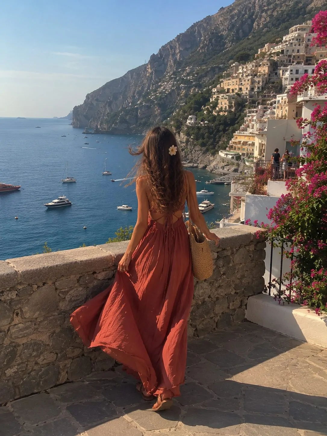 Bikini sarong beach vacation outfit