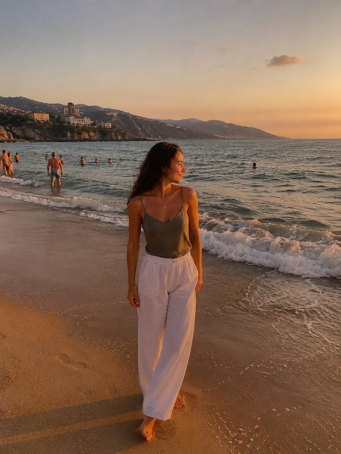 Sheer beach dress vacation outfit ideas