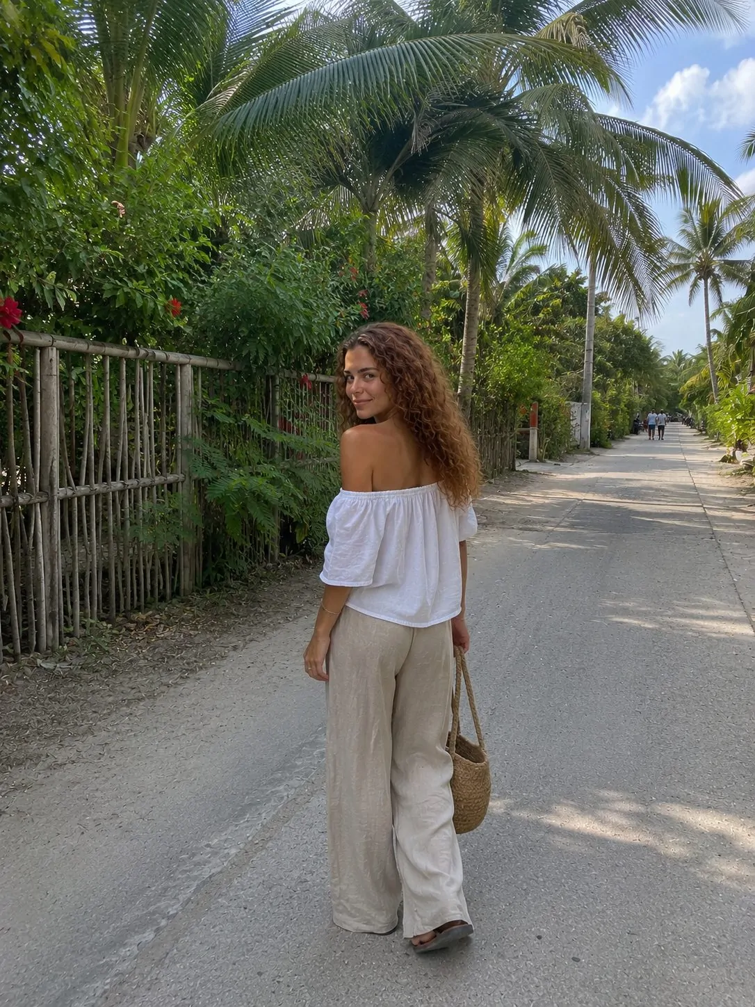 Romper playsuit island vacation outfit summer
