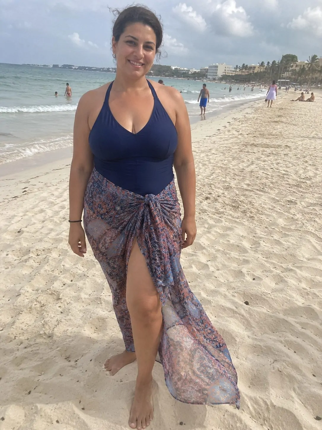 High-Waist Bikini with a Bandeau Top