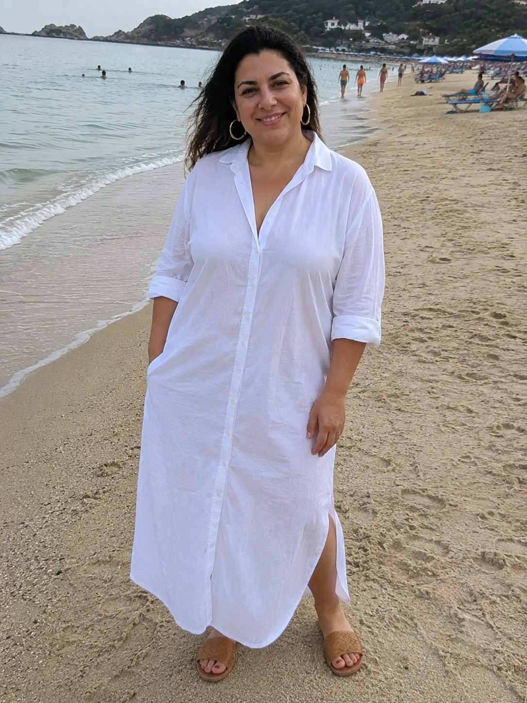 Cotton Shirt Dress as a Beach Cover-Up