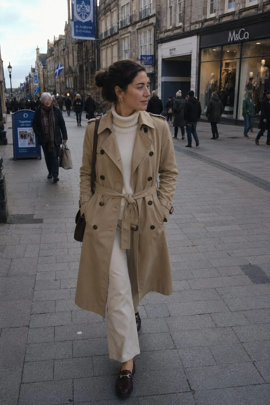 Scot 08 Trench Coat Turtleneck