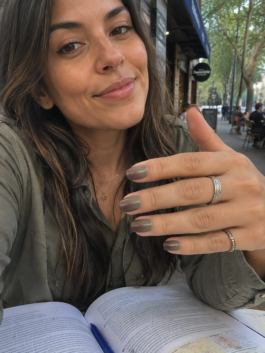 Sage and Mocha Ombre