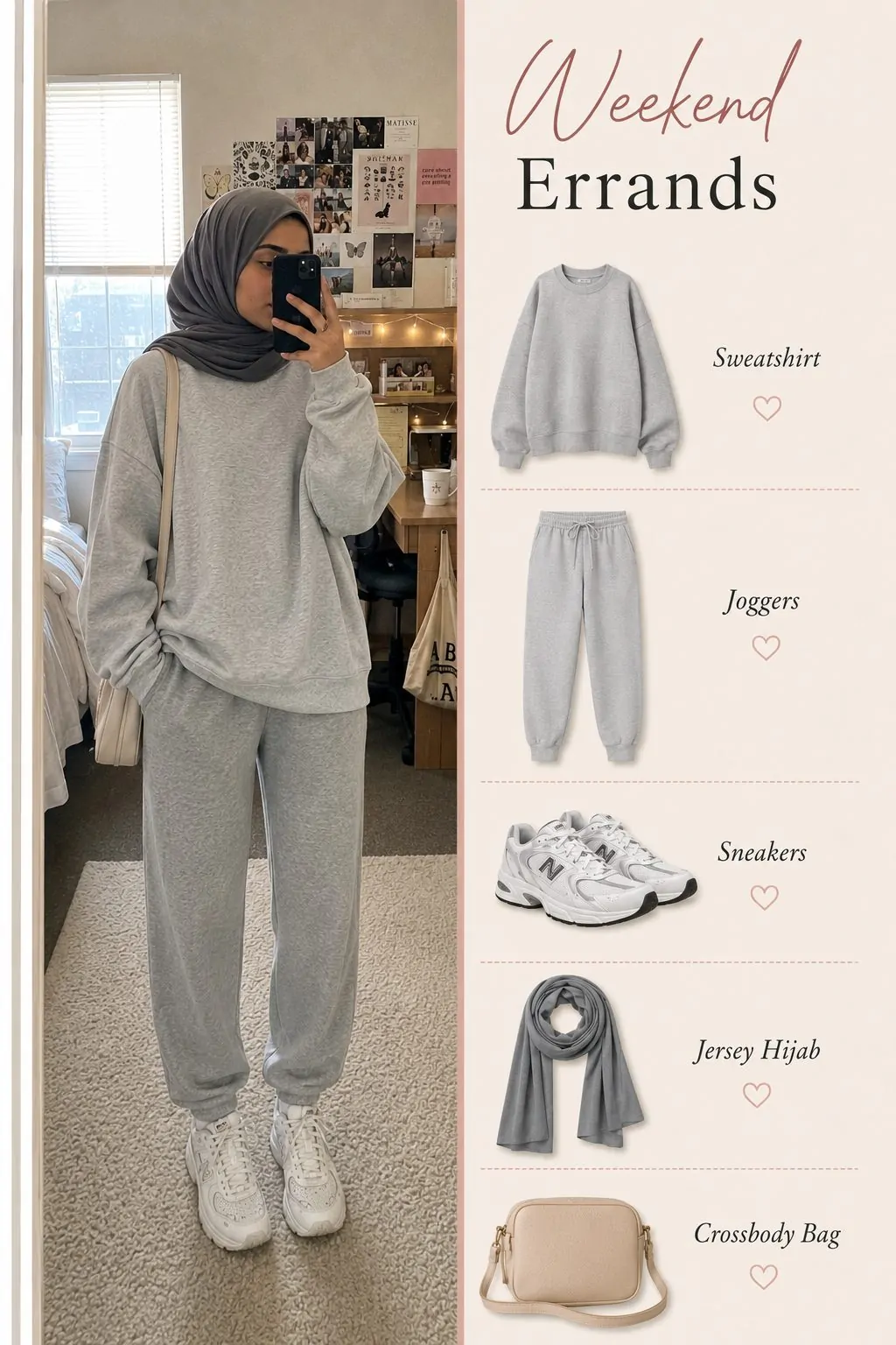 Oversized Sweatshirt With Joggers and Sneakers