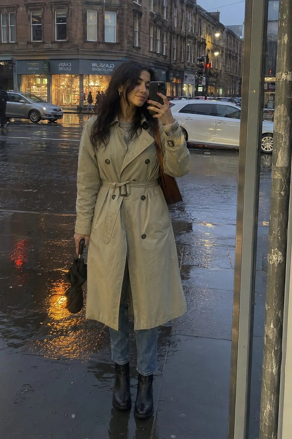 Scot 16 Belted Trench Ankle Wellies