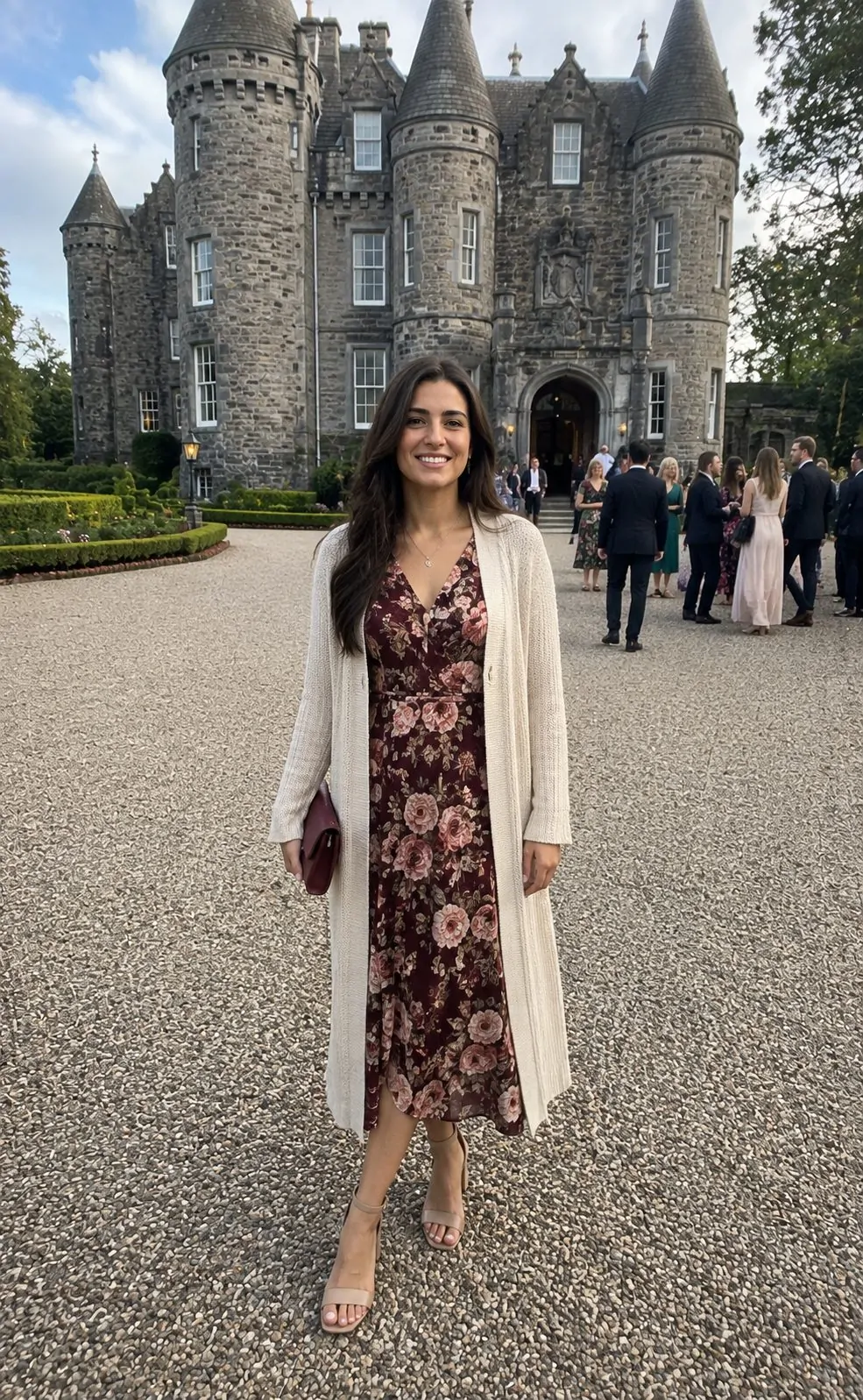 Scot 25 Long Cardigan Midi Dress