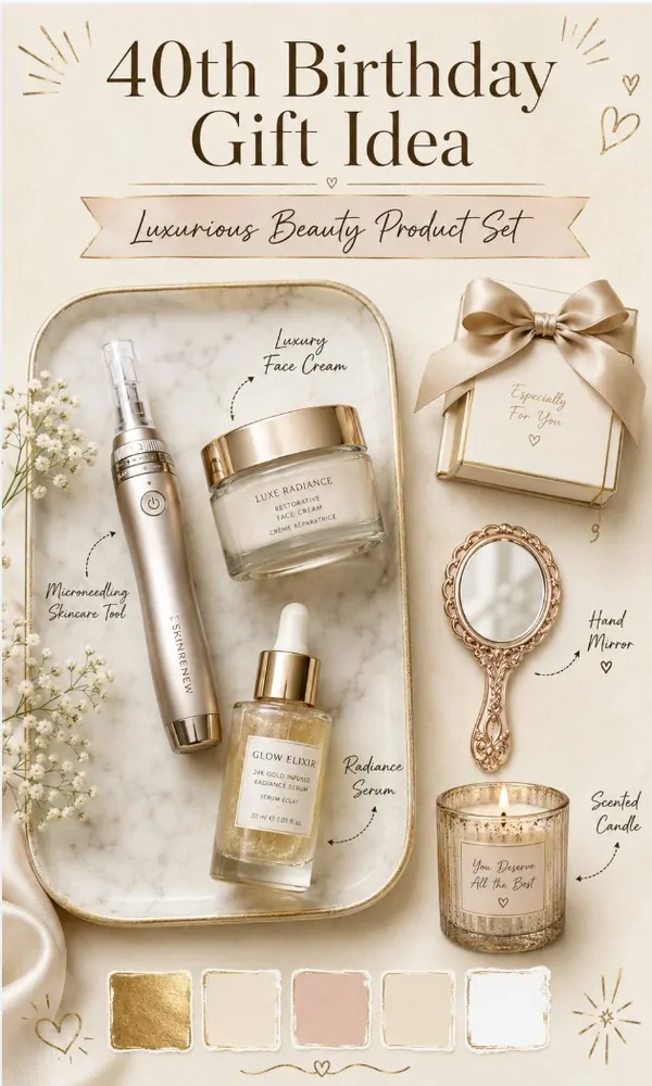 Luxurious Beauty Product Set - 40th Birthday Gift Idea