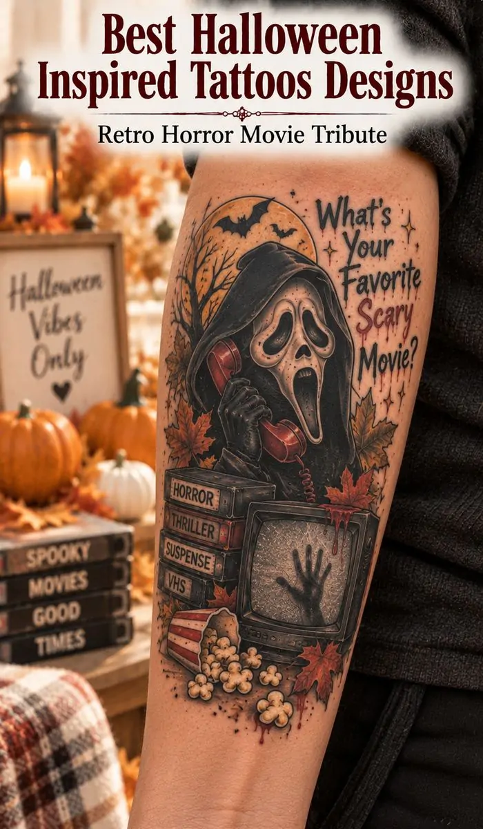 Scream Movie TV Reference tattoo