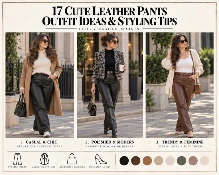 17 Cute Leather Pants Outfit Ideas & Styling Tips