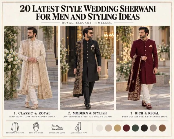 20 Latest Style Wedding Sherwani For Men and Styling Ideas
