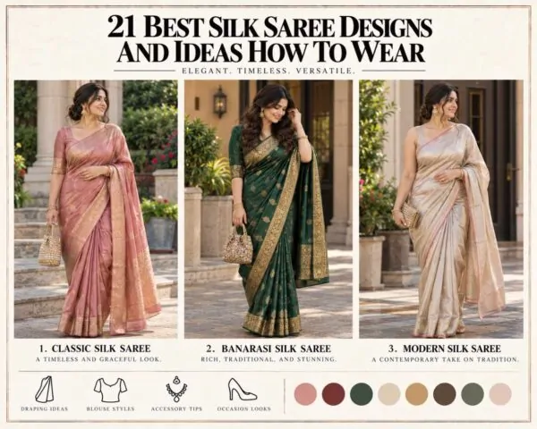 21 Best Silk Saree Designs and Ideas How to Wear