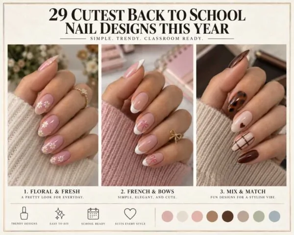 29 Cutest Back to School Nail Designs This Year