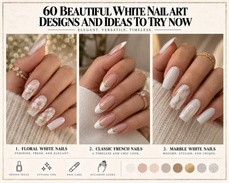 60 Beautiful White Nail Art Designs and Ideas to Try Now