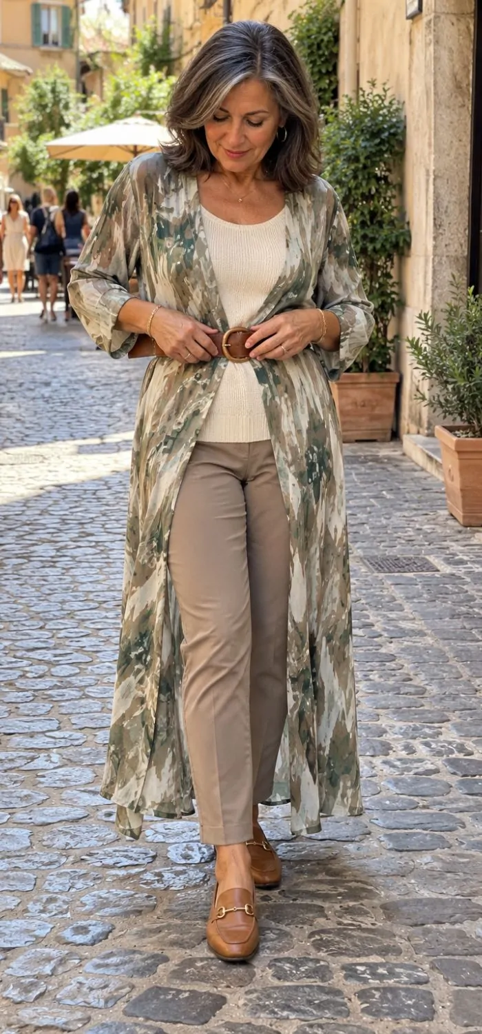 Belt at the waist for definition