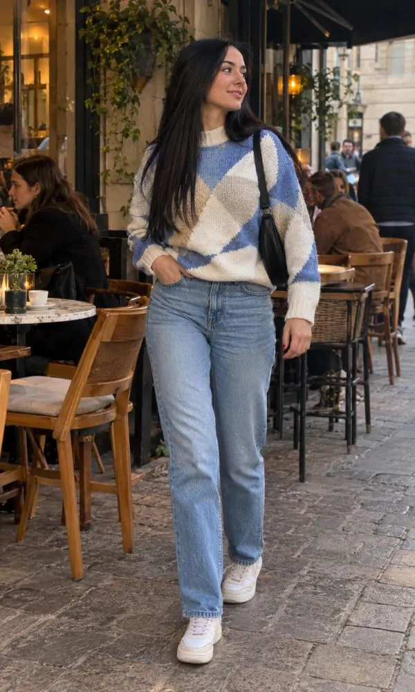 Find the Perfect Geometric Print Sweater For Casual Outfits