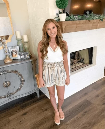 Paperbag Shorts with Top
