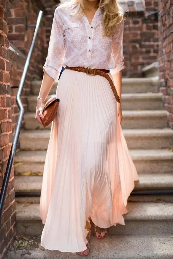Pleated Maxi